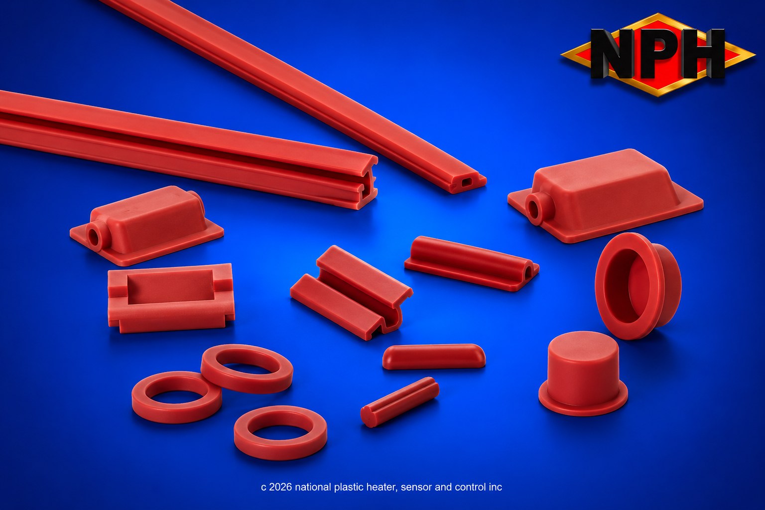 Silicone Rubber Heater Sensor Pockets